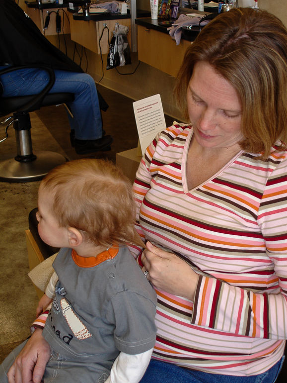 First Haircut: Grant & Leigh Kish