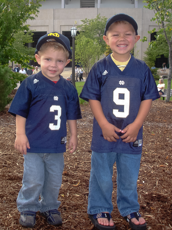 David & Grant Kish, Notre Dame Stadium