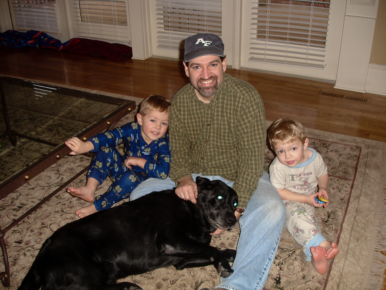 Grant, Dave & David Kish with Jake