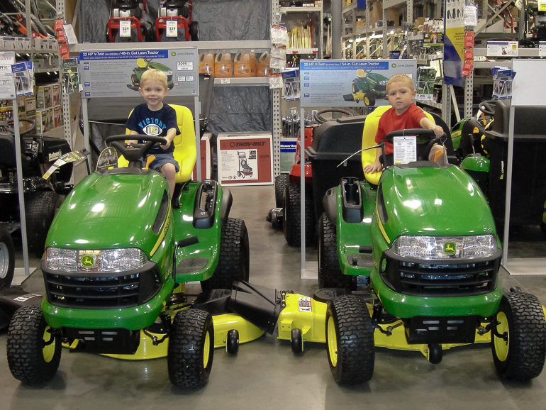 David & Grant Kish at Lowes