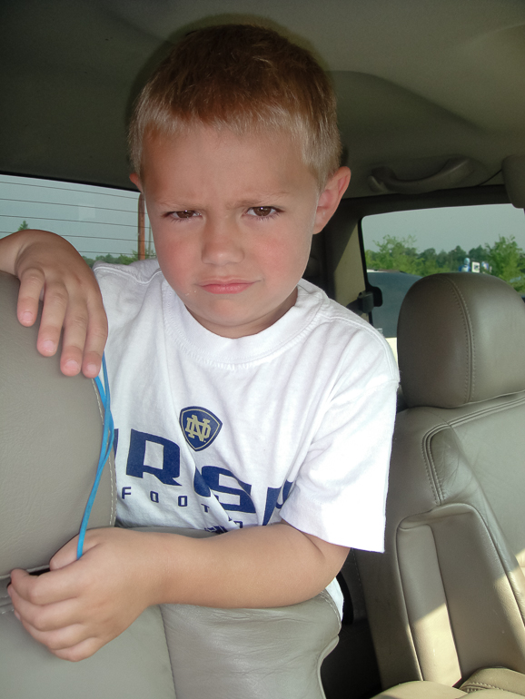 Grant Kish putting on his mad face.