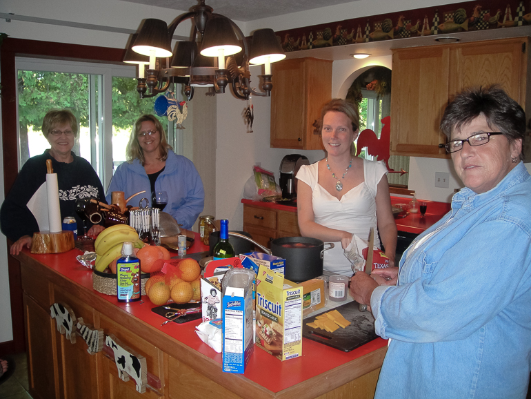Diane Crites, Darcy Fisher, Leigh Kish & Sandy Parks, Torch Lake