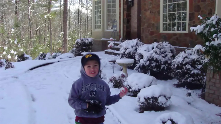 Snow in South Town: Grant, Dave & David Kish, Douglasville, GA