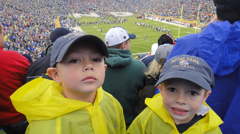 Grant & David Kish, Notre Dame Stadium, ND vs. Utah