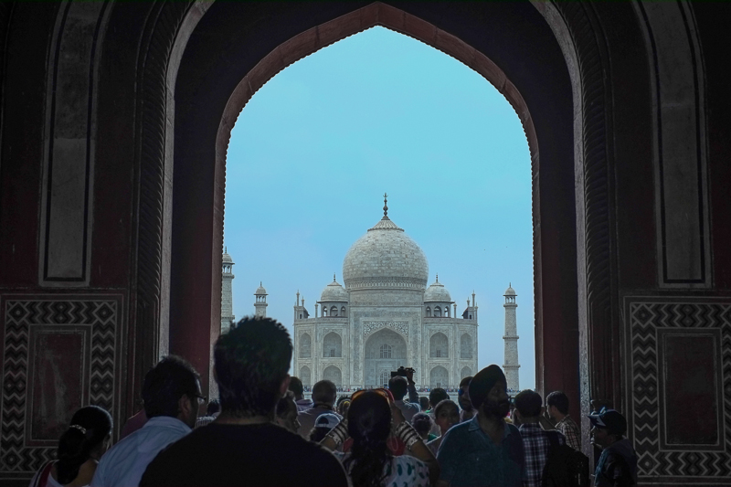 First view of Taj Mahal