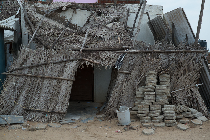 One of many huts at the beach, Chennai